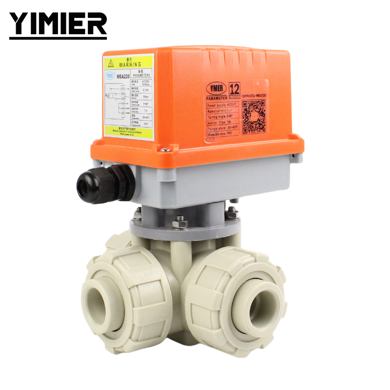 Electric PPH 3‑Way Ball Valve Electric PPH 3‑Way Ball Valve