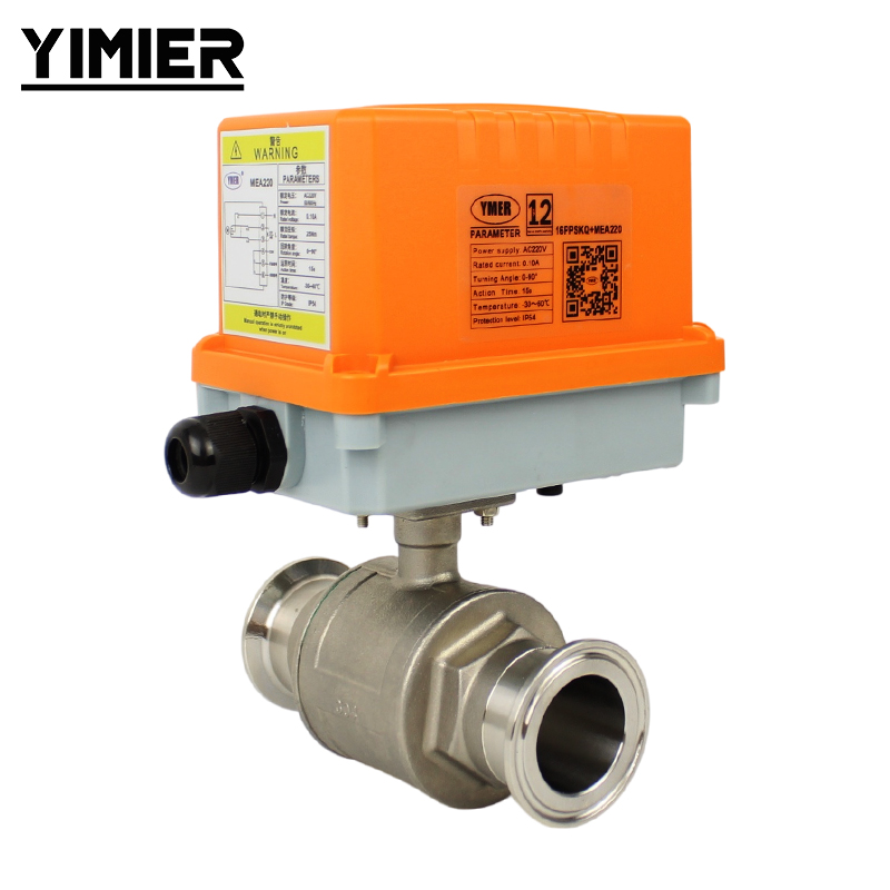 Motorized Stainless Steel Clamp Ball Valve Motorized Stainless Steel Clamp Ball Valve