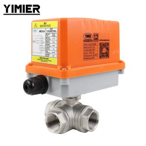 Electric stainless steel 3-way Ball Valve
