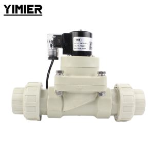 PPH Solenoid Double Union Valve for Water