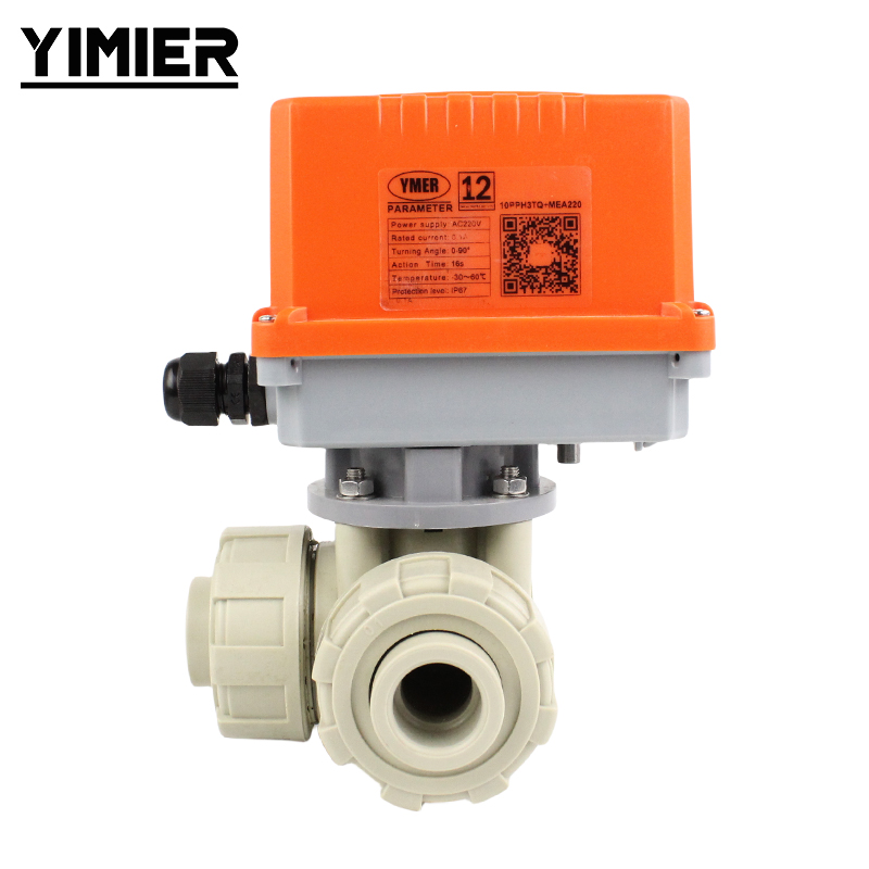 Electric PPH 3‑Way Ball Valve Electric PPH 3‑Way Ball Valve
