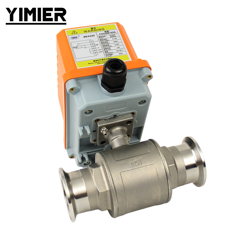Motorized Stainless Steel Clamp Ball Valve Motorized Stainless Steel Clamp Ball Valve