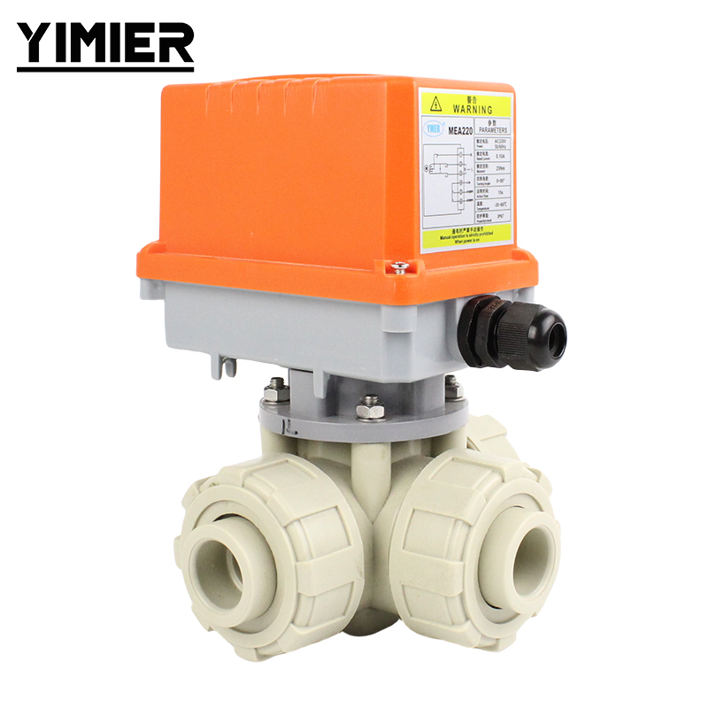 Electric PPH 3‑Way Ball Valve Electric PPH 3‑Way Ball Valve