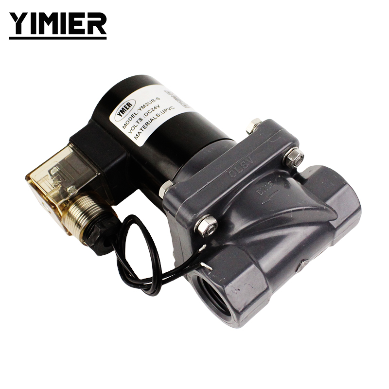 UPVC Acid & Alkali Resistant Double Union Solenoid Valve UPVC Acid & Alkali Resistant Double Union Solenoid Valve