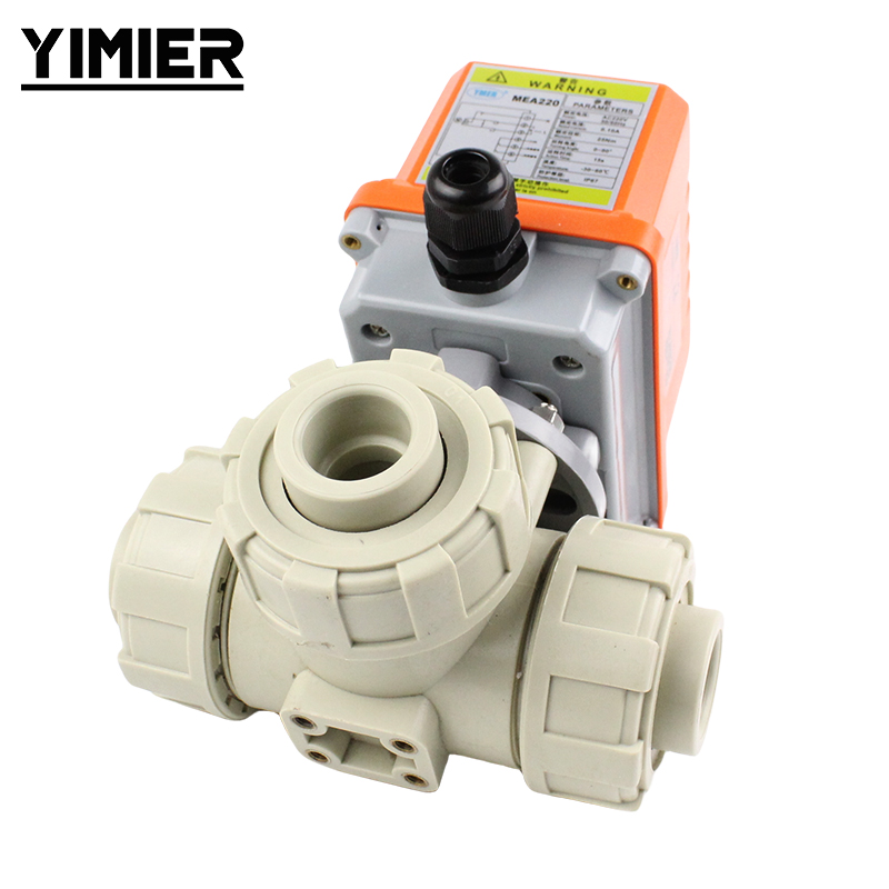 Electric PPH 3‑Way Ball Valve Electric PPH 3‑Way Ball Valve