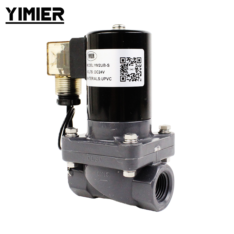 UPVC Acid & Alkali Resistant Double Union Solenoid Valve UPVC Acid & Alkali Resistant Double Union Solenoid Valve
