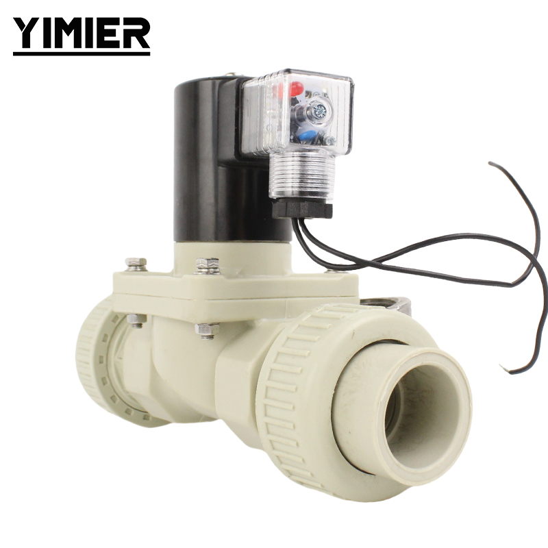 PPH Acid & Alkali Resistant Double Union Solenoid Valve PPH Acid & Alkali Resistant Double Union Solenoid Valve