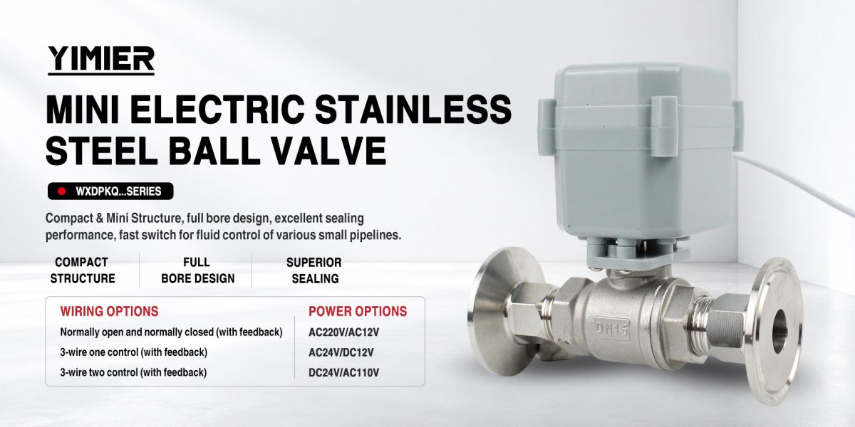 mini stainless steel electric ball valve