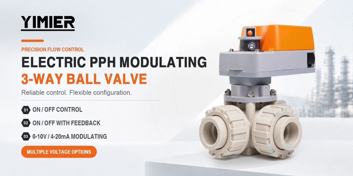 Electric UPVC 3-WAY Control Valve