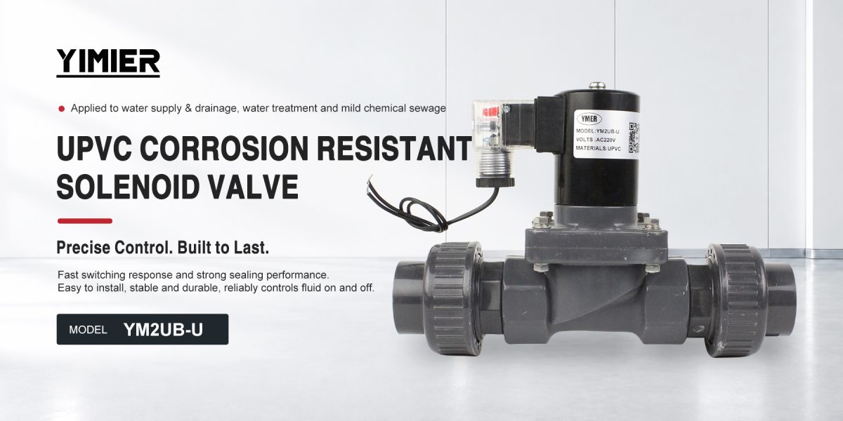 UPVC Acid & Alkali Resistant Threaded Solenoid Valve