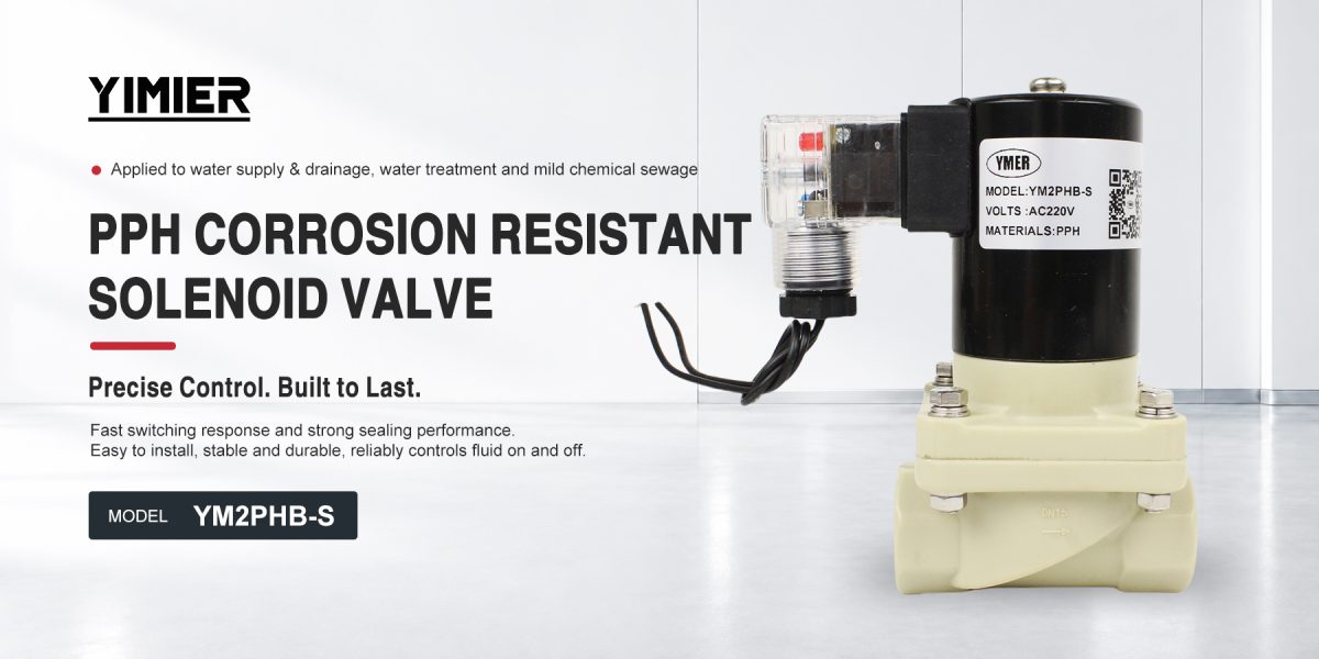 PPH Acid & Alkali Resistant Threaded Solenoid Valve