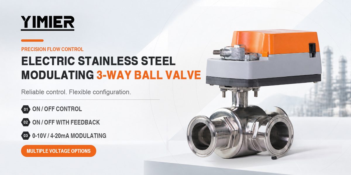 Y07R...+16WSK3T/LQ Series Electric Stainless Steel Tri-Clamp Valve