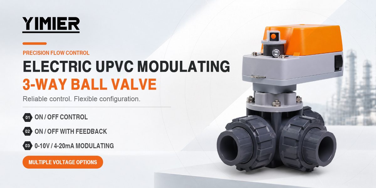 Electric UPVC 3-WAY Control Valve